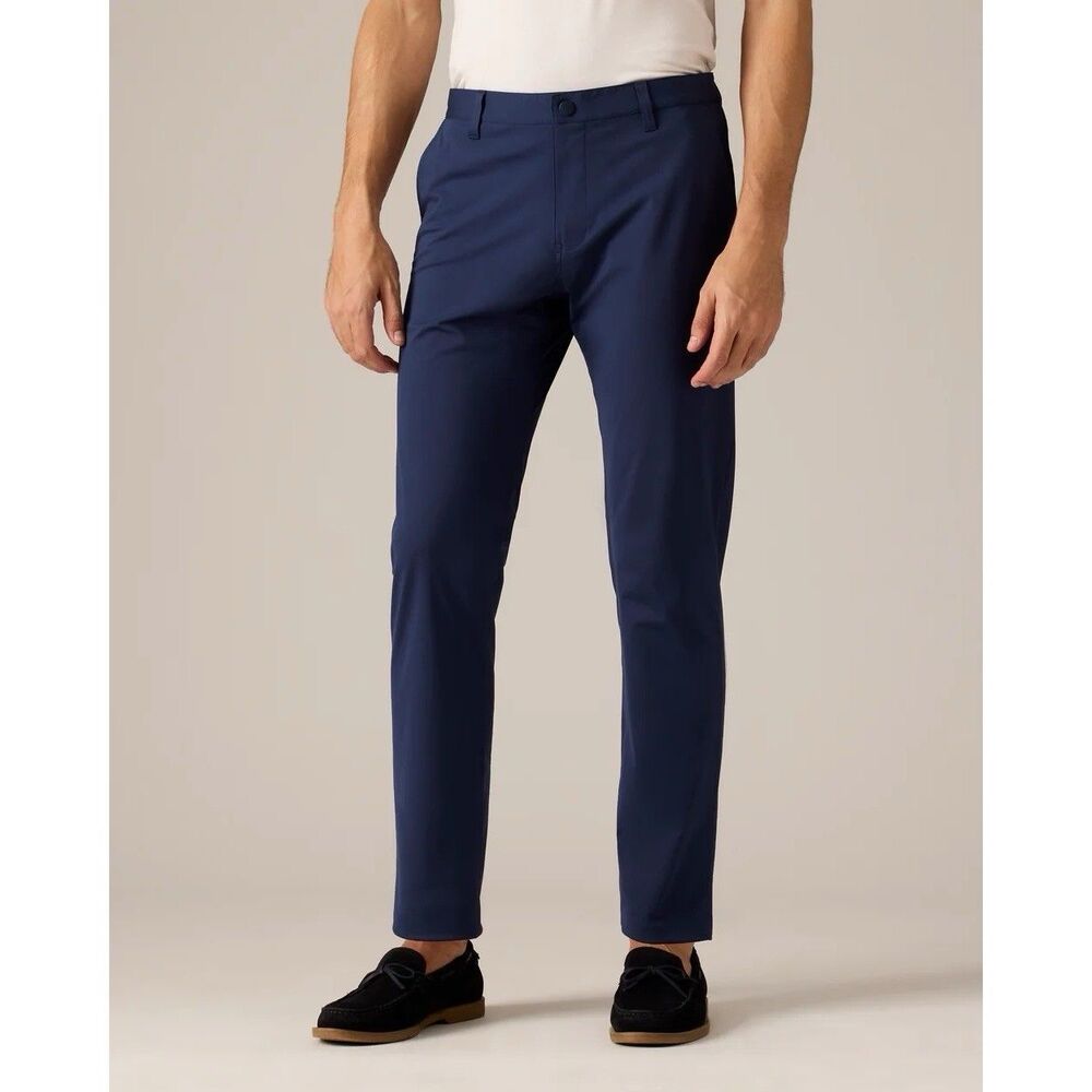 RHONE Commuter Pant Classic Chino (Size 40 X 28) Navy Blue Work Casual Travel